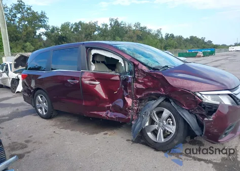 2018 Honda Odyssey Ex-L из США, поврежденный, VIN 5FNRL6H75JB013624